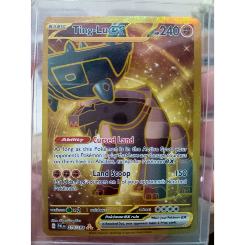 KARTU POKEMON TING LU ex UR GOLD ENGLISH HOLO