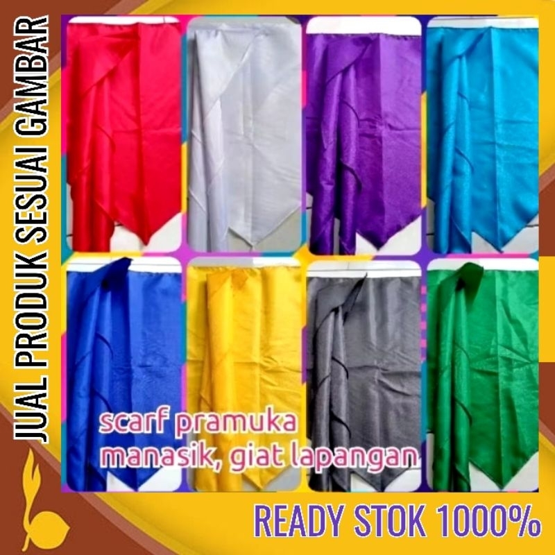scarf pramuka 1 warna slayer bandana syal manasik umroh haji