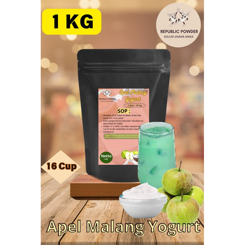 

APEL MALANG YOGURT 1 KG PREMIUM POWDER DRINK