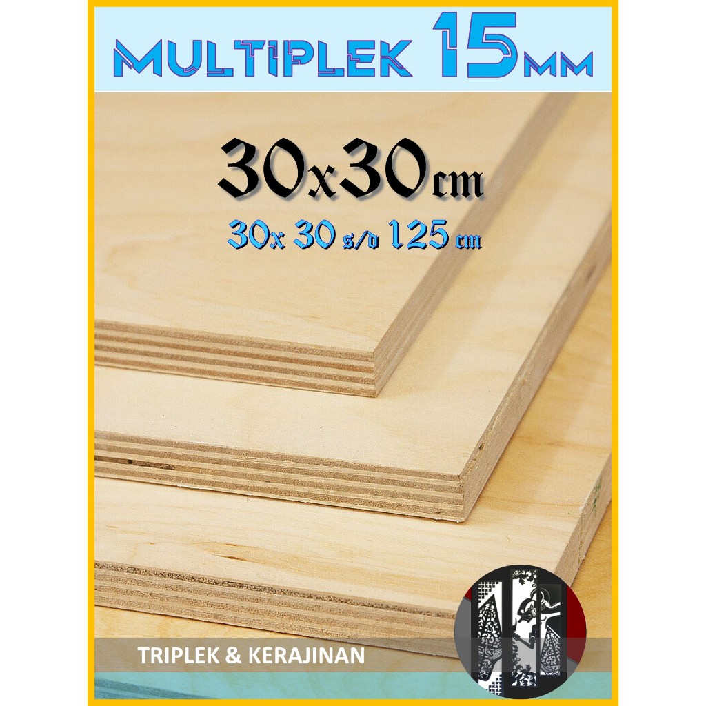 Multiplek | Triplek 15mm 30 x (30 s/d 125 cm) || Triplek | Multiplek 15 mm