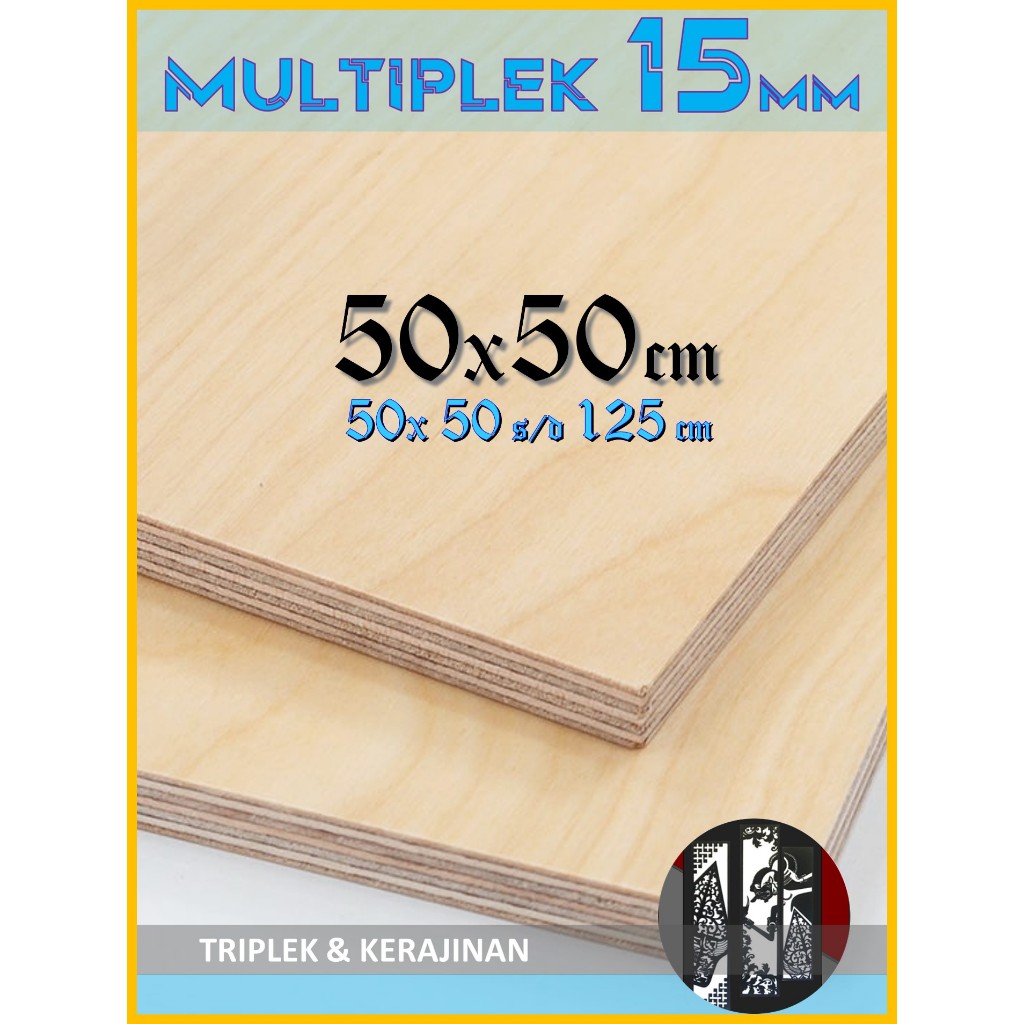 Multiplek | Triplek 15mm 50 x (50 s/d 125 cm) || Triplek | Multiplek 15 mm