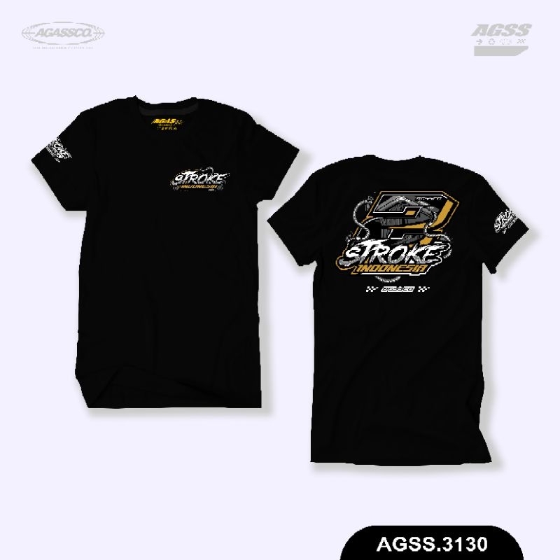 T-SHIRT 2STROKE / KAOS 2STROKE INDONESIA / KAOS AGASSCO