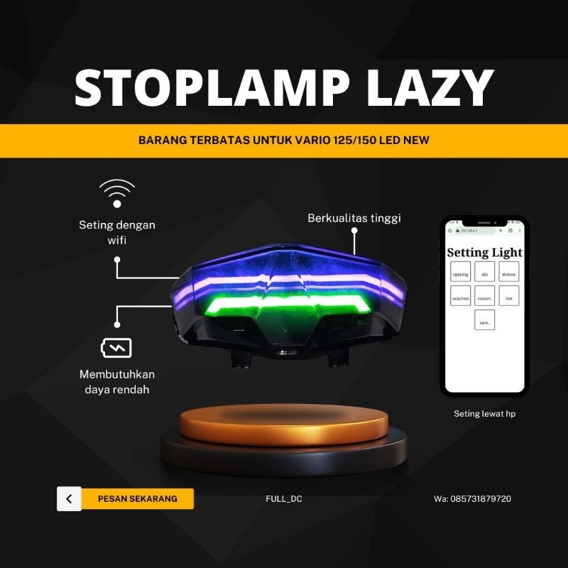 stoplamp lazy vario 125 new