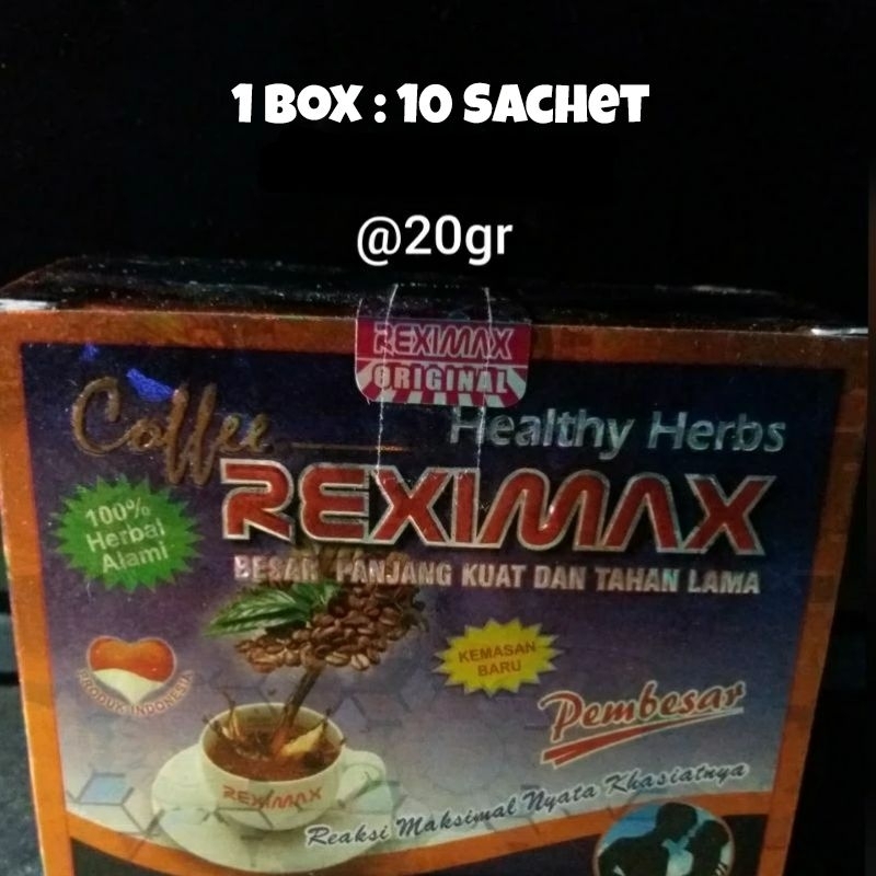 

KOPI HERBAL REXIMAX | isi 10 sachet @ 20gr