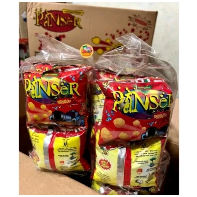 Chiki berhadiah uang Panser Isi 10 pcs dan 40 pcs hadiah langsung uang tunai