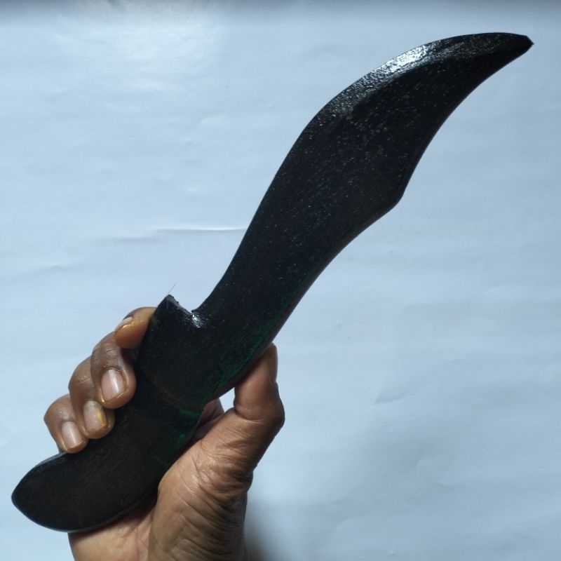 Kujang Kayu Jati Alat Peraga Latihan Silat Beladiri/Kujang Silat Beladiri/Kujang PSHT/Kujang IPSI/Ku