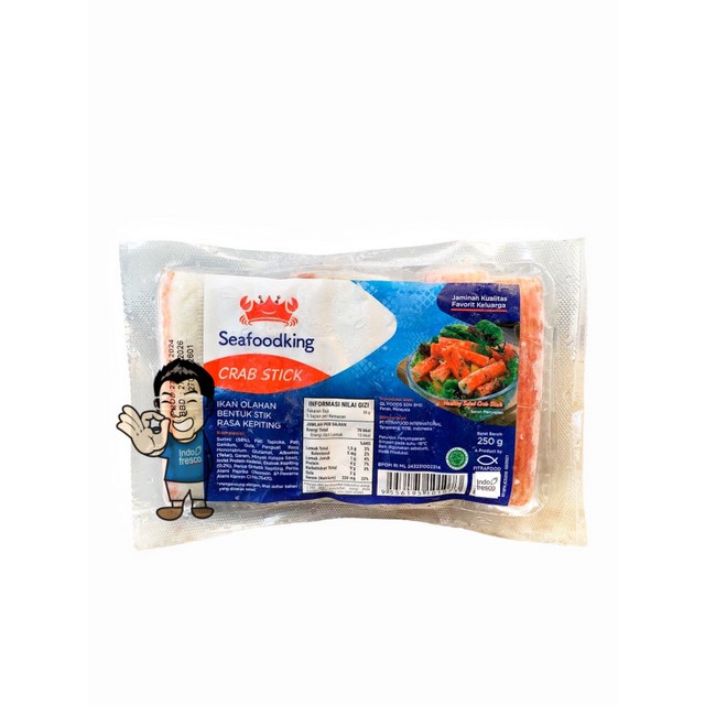 

Seafood King Premium Crab Stick- Olahan Ikan Rasa Kepiting 250 g