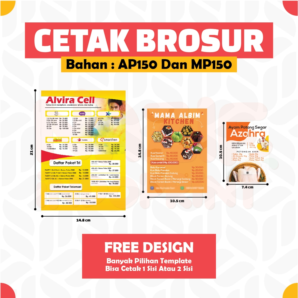 

Print Brosur/Flyer Promosi / Brosur Custom Ukuran A5, A6, dan A7