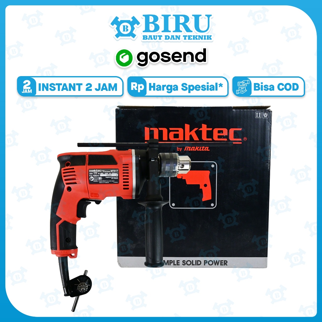 MESIN BOR 13MM TANGAN MAKTEC MT 817