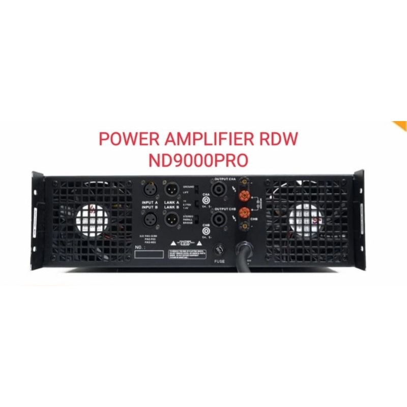 POWER AMPLIFIER RDW ND9000PRO CLASS GB 2 CHANNEL