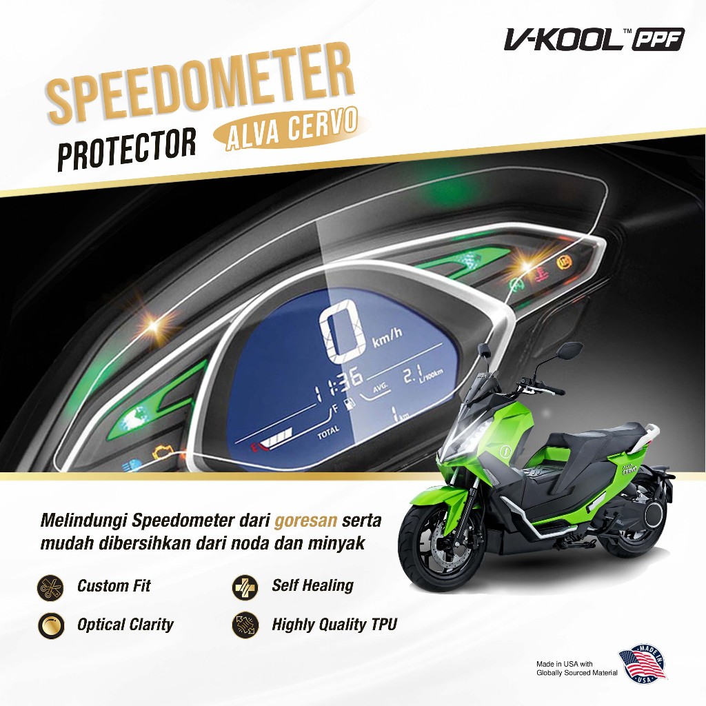 V-KOOL PPF Speedometer Alva Cervo