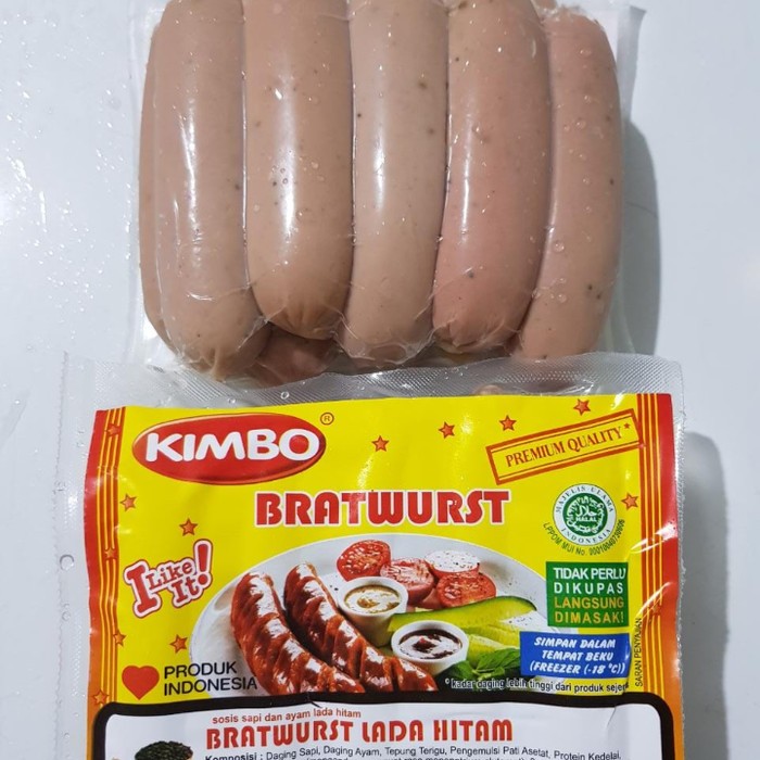 

kimbo sosis lada hitam mini 500gr isi 10