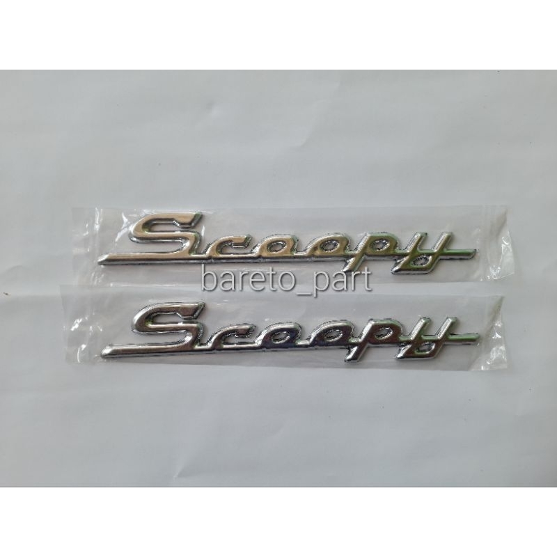 emblem logo tulisan motor scoopy lama