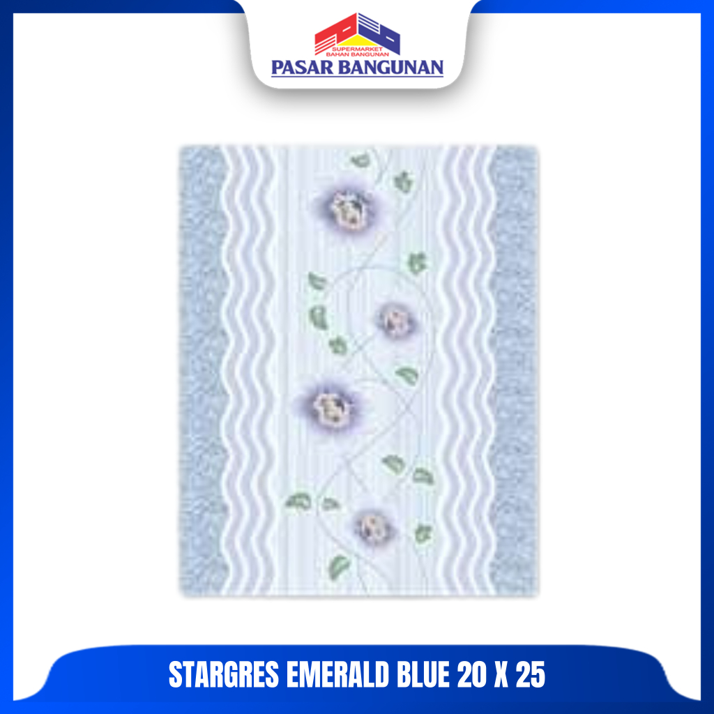 Stargres Keramik Lantai Emerald Blue 25x20