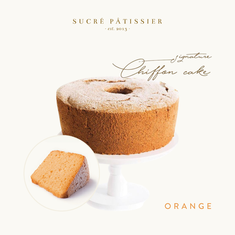 

Orange Chiffon Cake Sucre Patissier 26cm Kue Ulang Tahun Birthday Cake