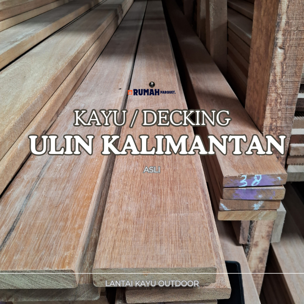 Kayu Ulin Kalimantan Asli/Decking ulin kalimantan/lantai kayu outdoor