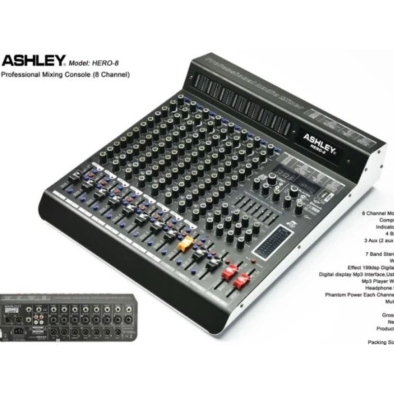 Mixer Audio Ashley Hero 8 Mixer Ashley 8Chanel