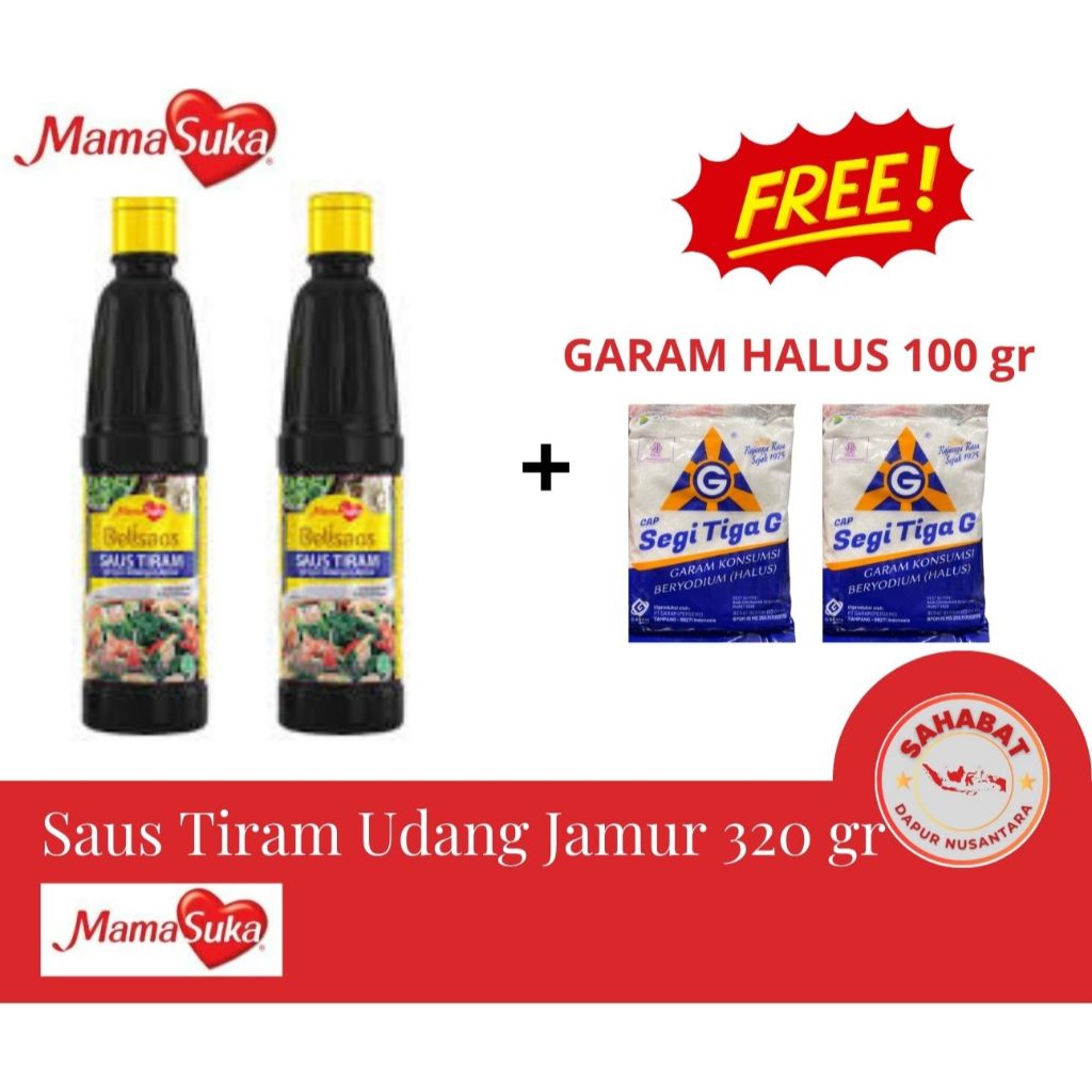

[GRATIS GARAM 2 BKS] Saus Tiram Manis 320 GR [2 PCS]