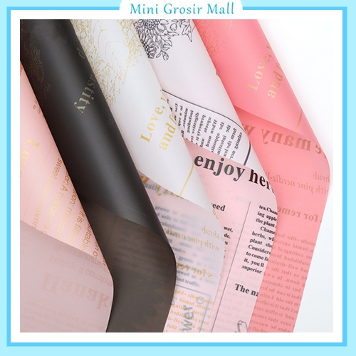 

20 Lembar Kertas Buket Bunga Cellophane Flower Wrapping Paper Waterproof Motif Koran Full KB6041