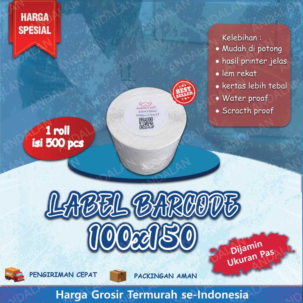 

Label Stiker Thermal 100x150mm 500pcs