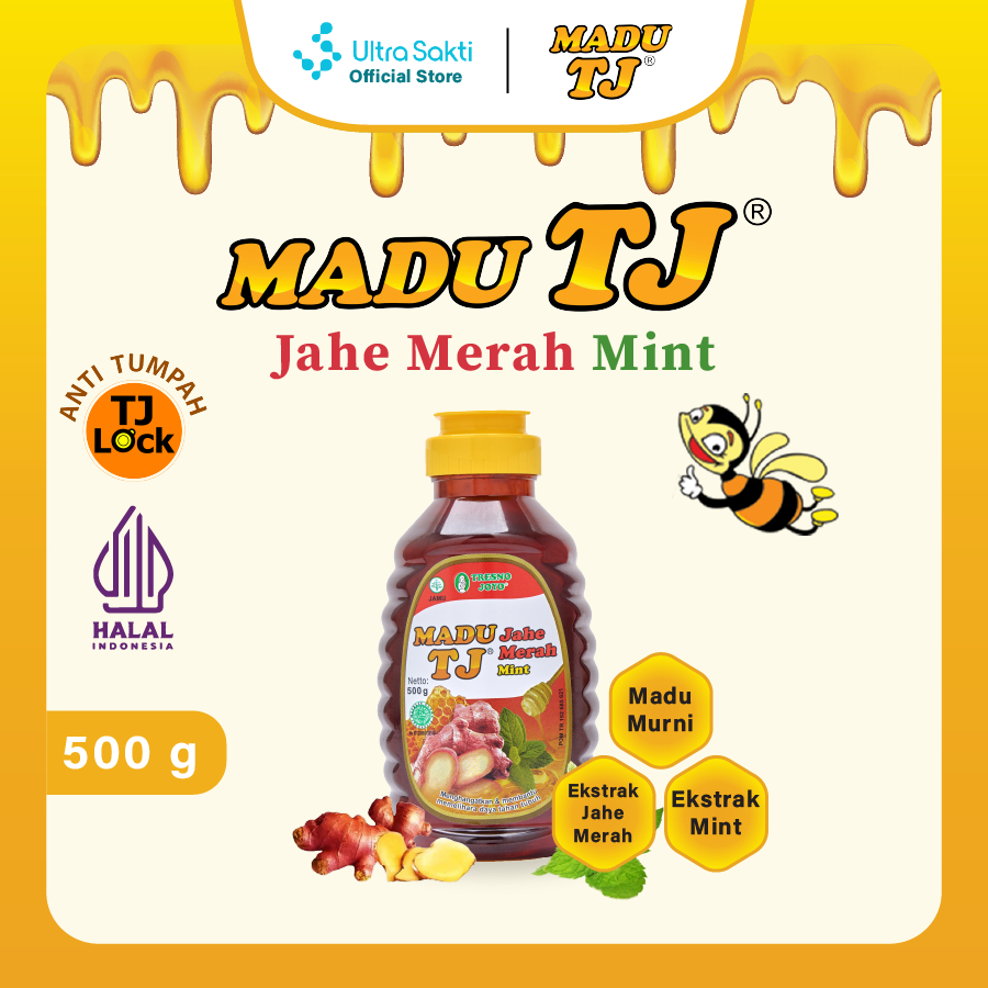 

Madu TJ Jahe Merah Mint 500gr - Menghangatkan & Menjaga Daya Tahan Tubuh