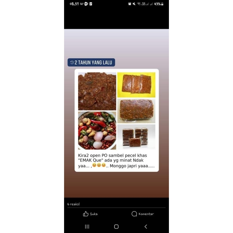 

bumbu pecel khas kediri