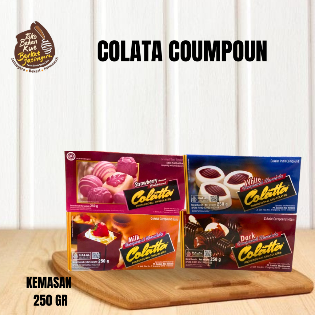 

COKLAT COLATTA COMPOUND 250 GRAM / PER PCS