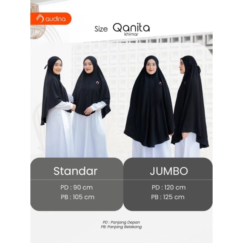 Qanita Khimar Instan Bergo Tali Non Pad Antem by Audina