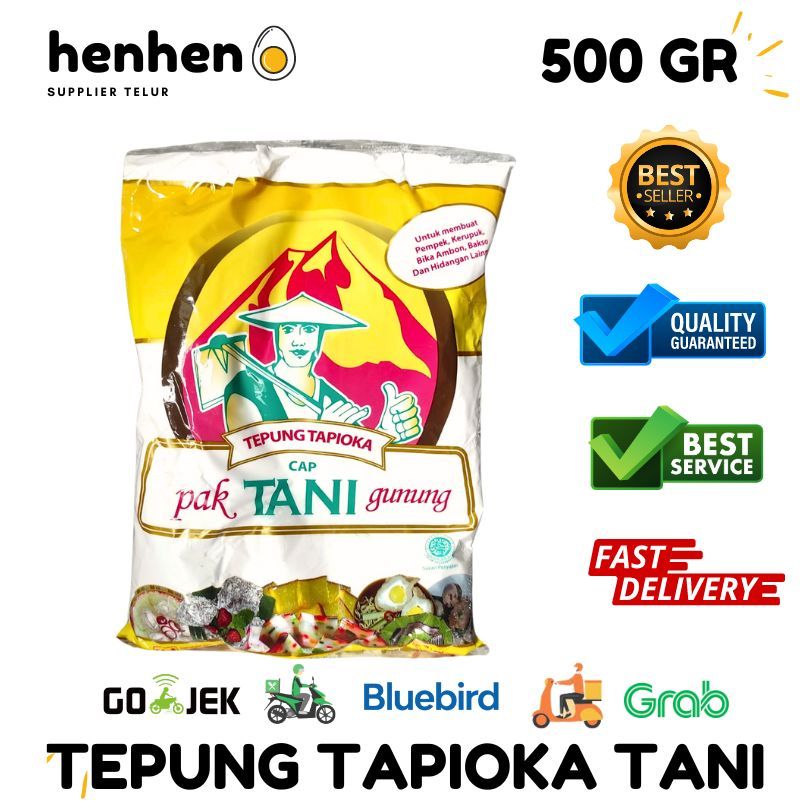 

TEPUNG TAPIOKA SAGU CAP PAK TANI PER PCS 500 GRAM READY STOCK