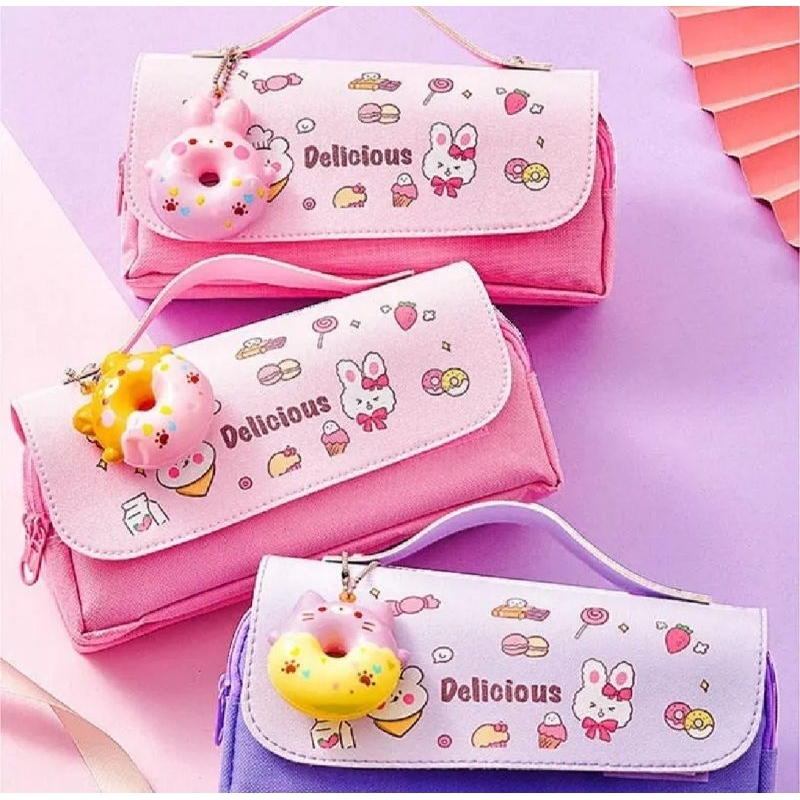 

CLEARANCE SALE Tempat Pensil Kotak Alat Tulis Aesthetic 3D Multifungsi Kapasitas Besar Untuk Anak Sekolah / Super Cute Pencil Case Squishy
