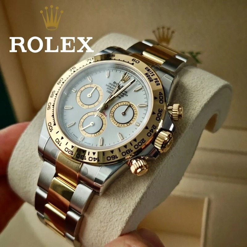 【Daytona】 Jam Tangan Rolex Cosmograph Daytona 100% asli Jam Tangan Rolex Pria m126503-0001 40mm