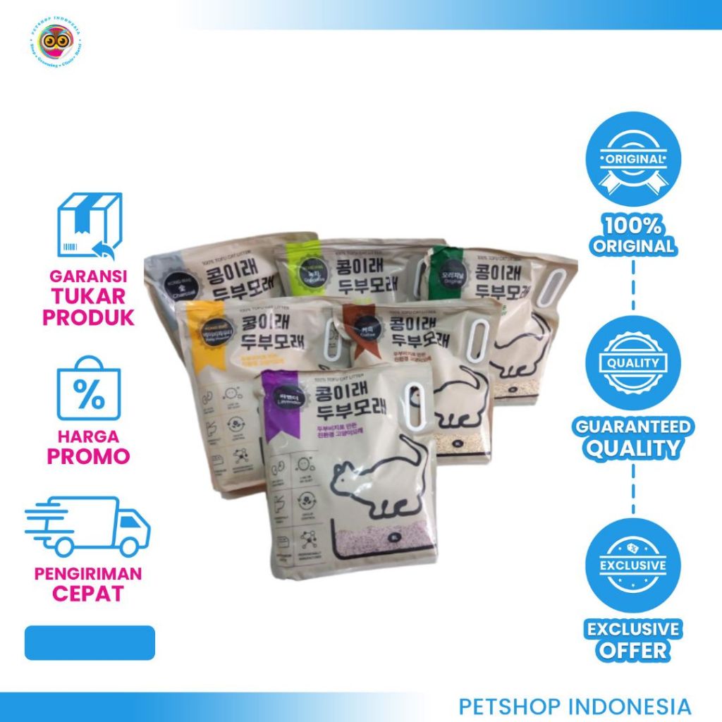 Kong Irae Tofu Cat Litter 8L - Pasir Tofu Kucing