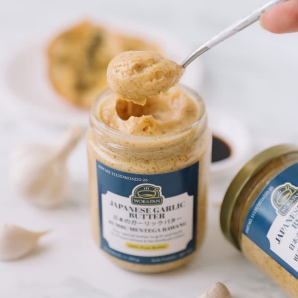 

Garlic Butter buat memasak,menumis dan memanggang ,Dibuat hanya dengan bahan bahan berkualitas tinggi.Resep orisinil dari Japanese Steakhouse terbesar di amerika