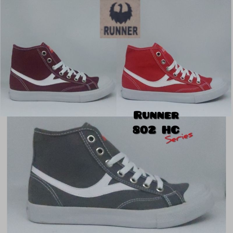 SALE OBRAL Sepatu Sneakers RUNNER Low HI Cut (Original)