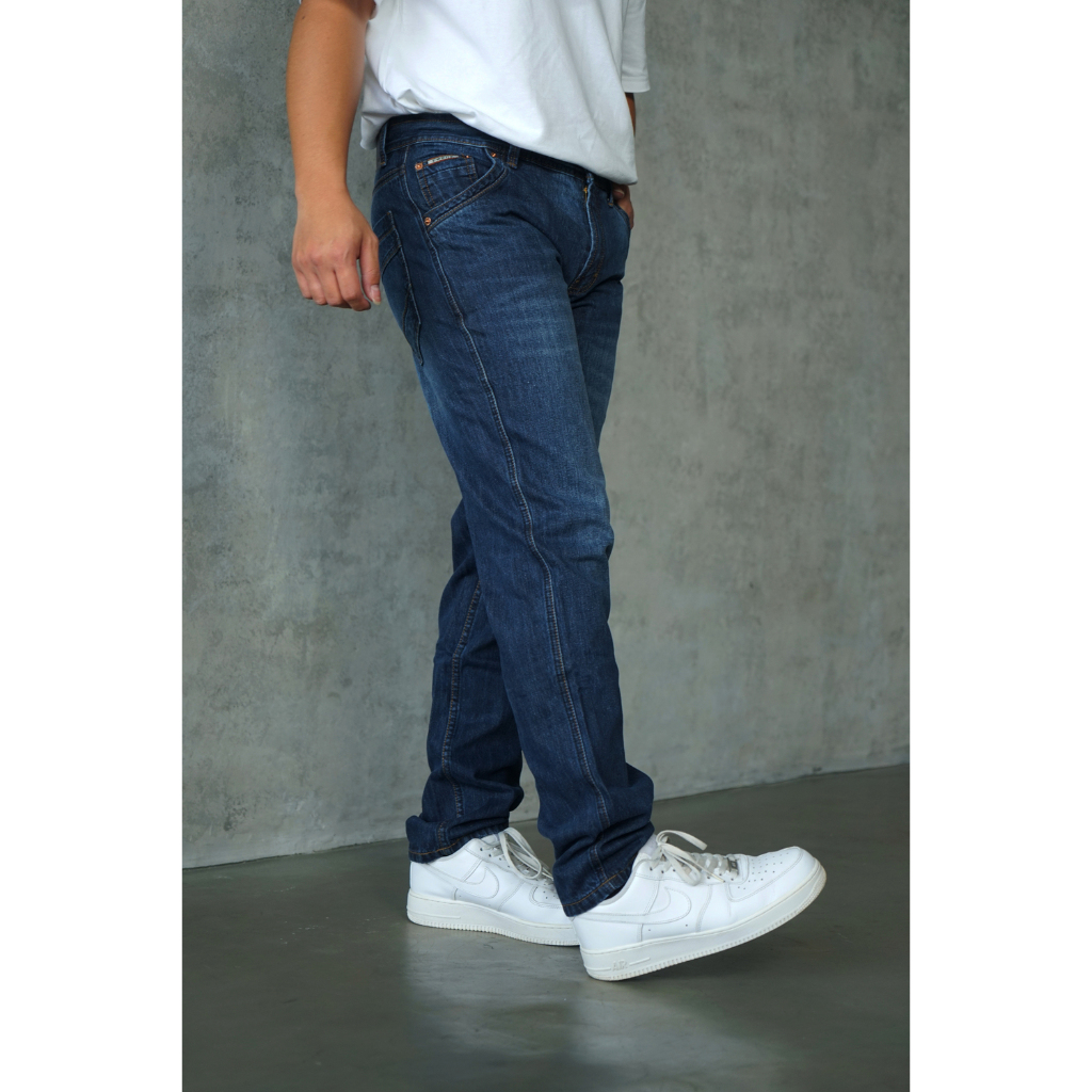 FOREX Celana Jeans Pria Biru Slim Fit DLSN4290