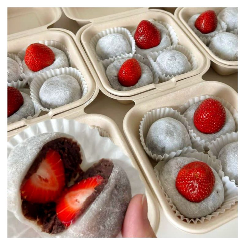 

MOCHI STRAWBERRY ISI 4 | daifuku mochi