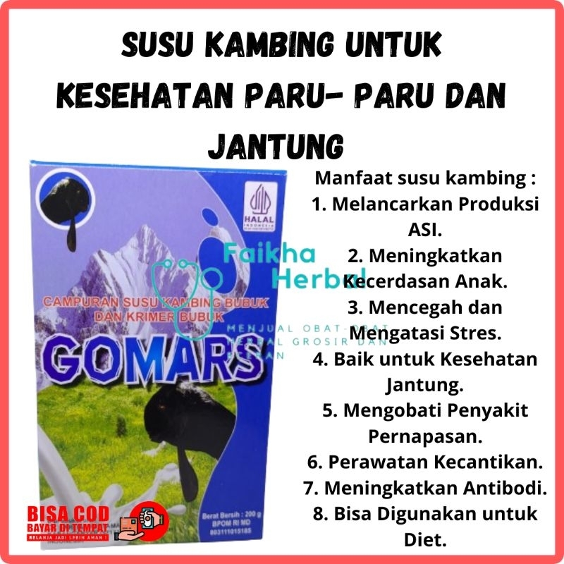 

Gomars Susu Kambing Ettawa kemasan Kotak