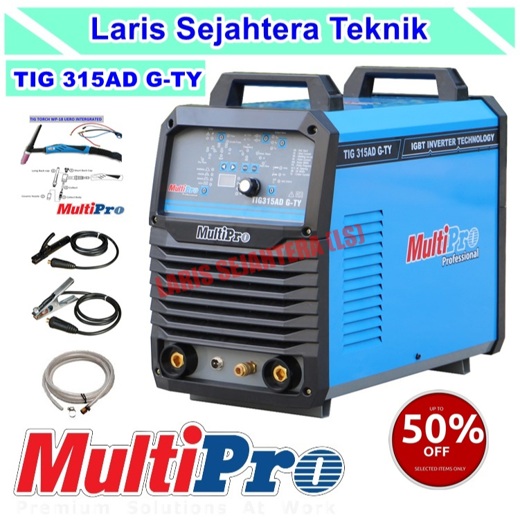 Multipro Mesin Las Argon TIG 315 Ad G-TY Ac/Dc travo las