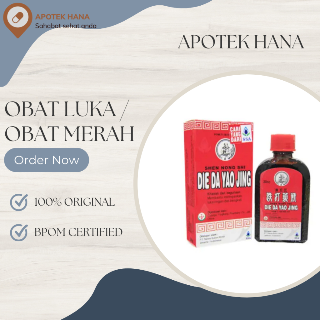 Die Da Yao Jing Obat Luka Merah