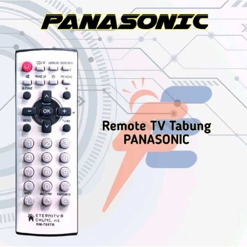 remote tv tabung panasonik panasonicc remot televisi
