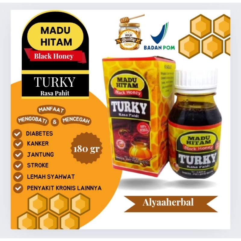 

Madu Hitam Pahit 180 gr