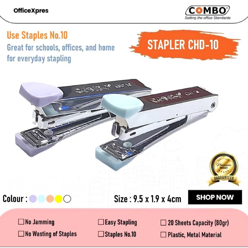 

Stapler/stapless combo isi staples