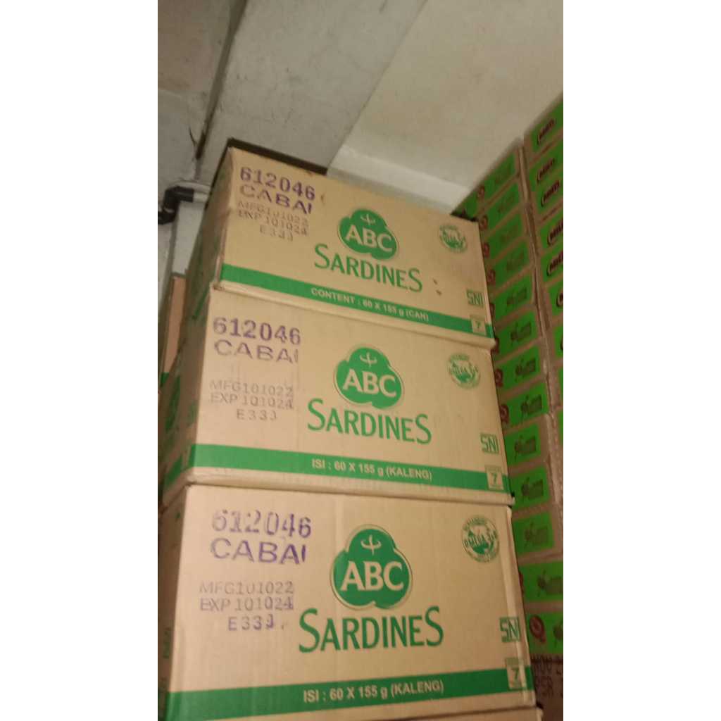 

ABC SARDEN 155GR 1 DUS ISI 60 KALENG / SARDEN ABC KECIL 155GR