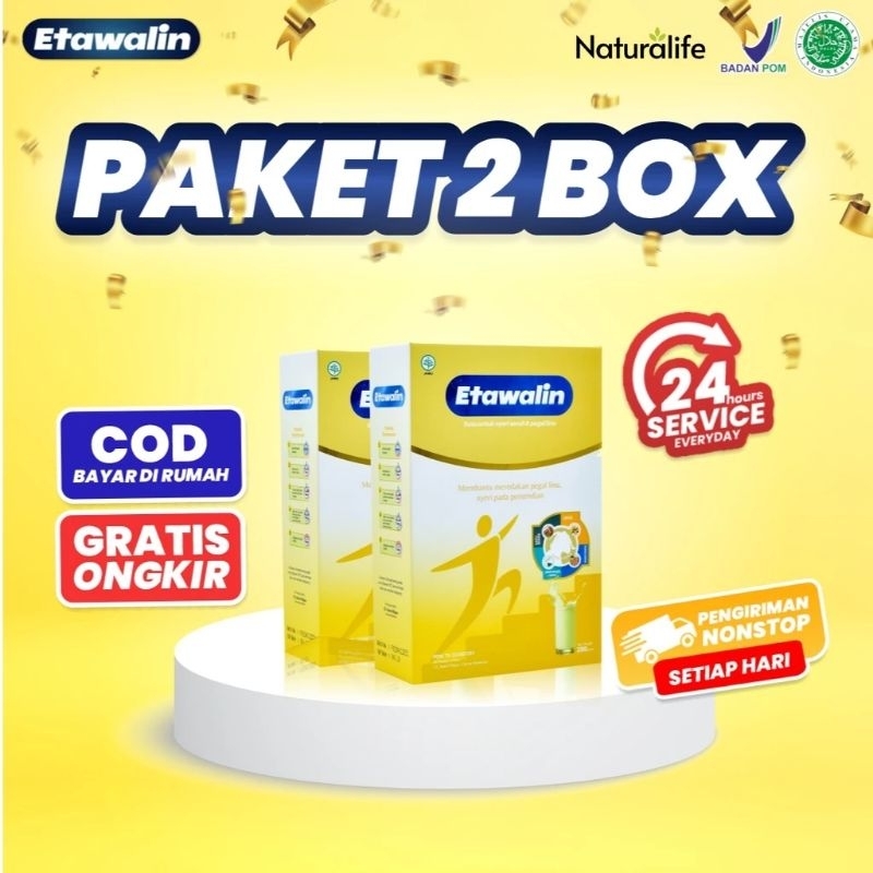 

Etawalin 2 Box - Susu Kambing Etawalin Asli Original Atasi Nyeri Sendi dan Tulang