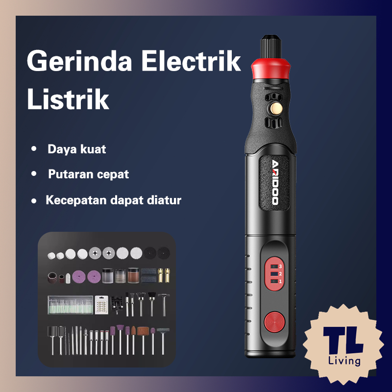 Bor Mini Grinder Set Mesin Ukir Poles Gerinda Listrik Alat Ukir Grafir/ Alat Ukir Kayu /Alat Amplas 
