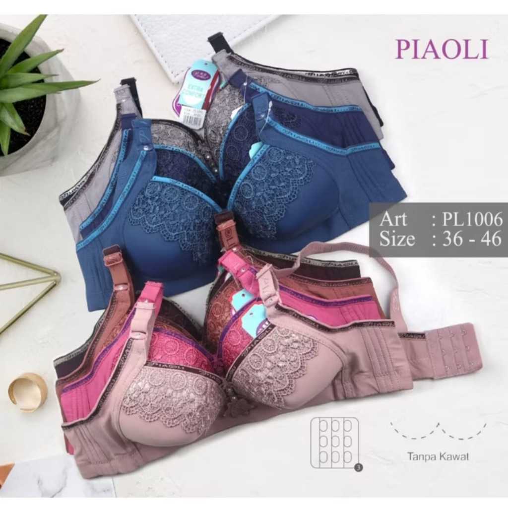 BH Piaoli PL 1006 BRA Burkat Tanpa Kawat BRA Piaoli Tanpa Kawat Bra Piaoli