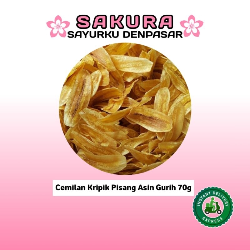 

Cemilan Kripik Pisang Asin Gurih 70g - SAKURA