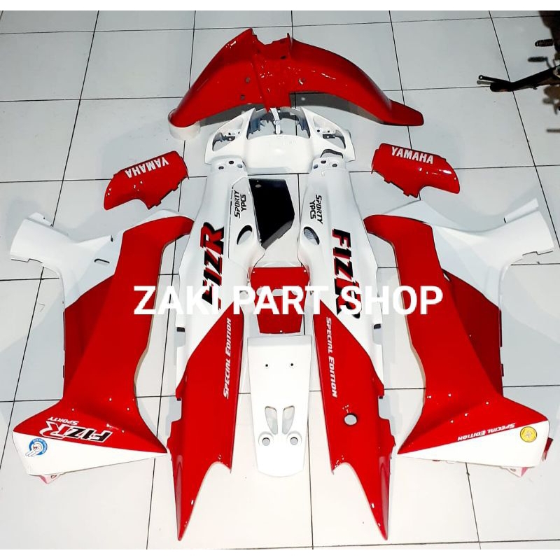 cover body fizr full set halus merah putih Marlboro