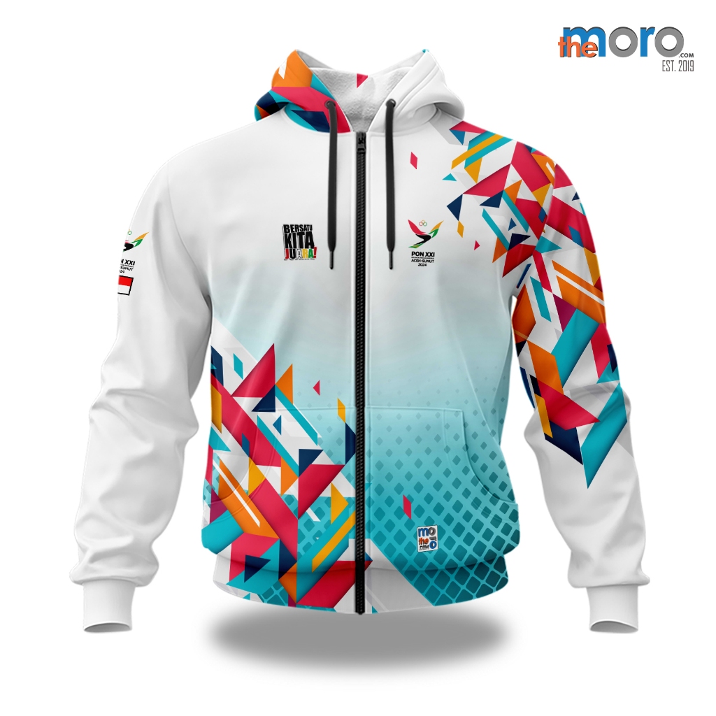 the moro - Jaket Sweater Hoodie Pria/Wanita PON XXI ACEH SUMUT 2024 ART 01 | Printing Sublime