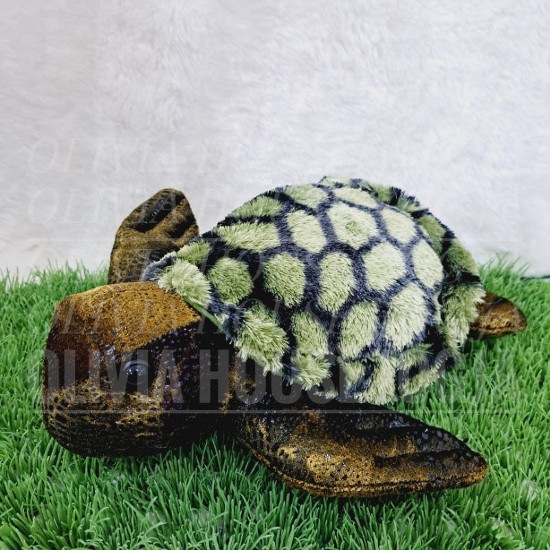 Boneka Penyu Hijau Tua Boneka Penyu Isi Pasir L Boneka Turtle